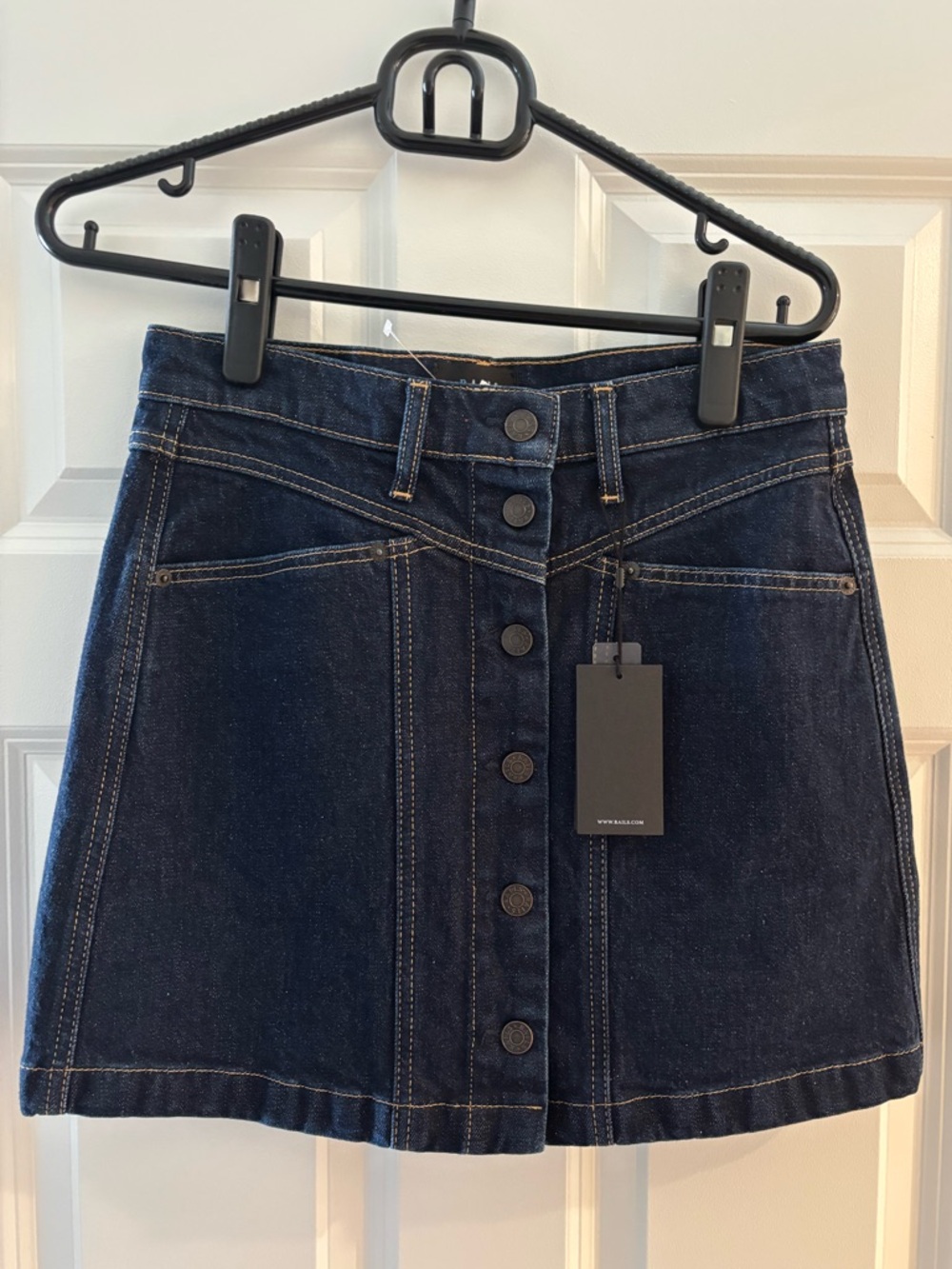 Rails canyon Denim button up mini skirt size 27